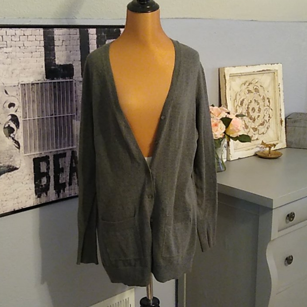 Lands End oversize cardigan